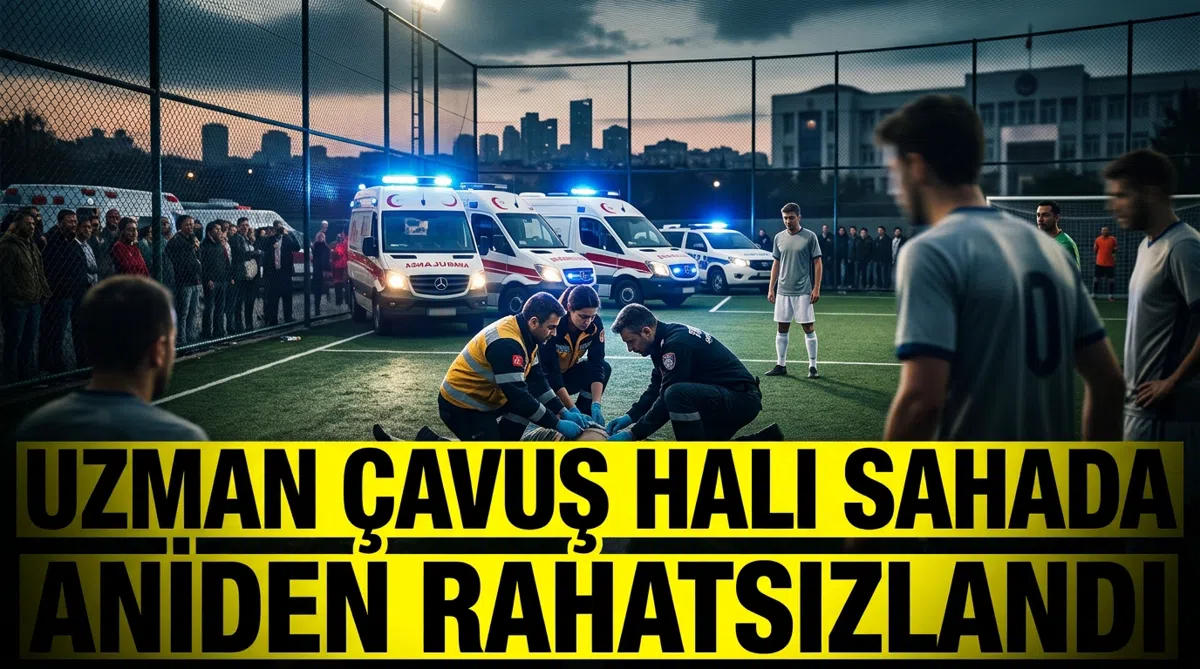 Uzman çavuş halı sahada kalp krizi geçirdi, öldü