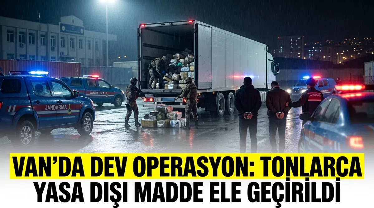 Van'da 333 kg skunk yakalandı, 2 gözaltı