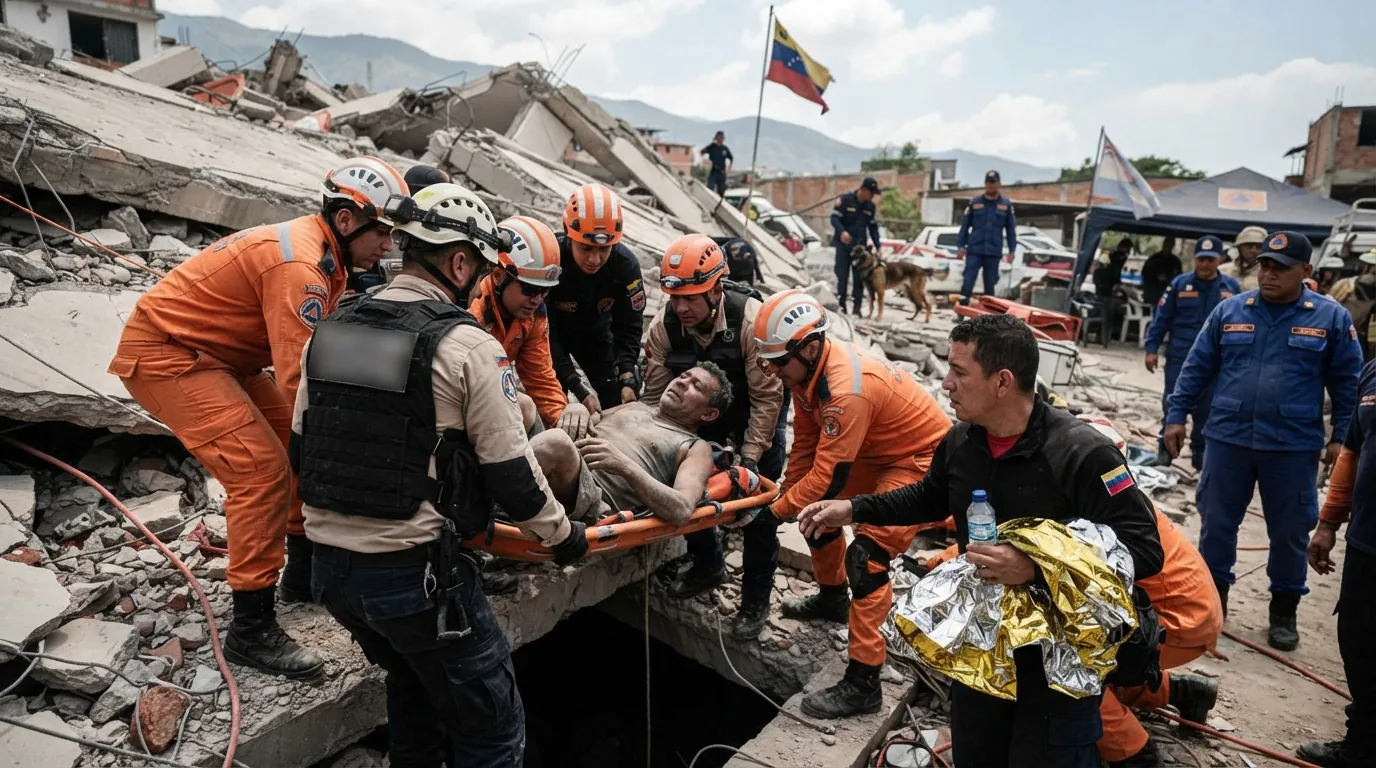 Venezuela'da Deprem Enkazından Sekiz Gün Sonra Mucize Kurtuluş