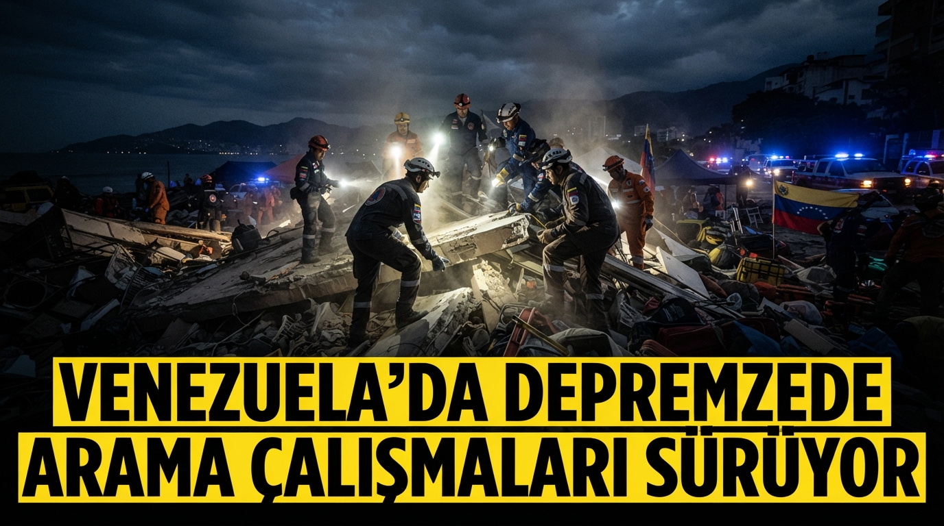 Venezuela'da Depremzede Arama Çalışmaları Sürüyor