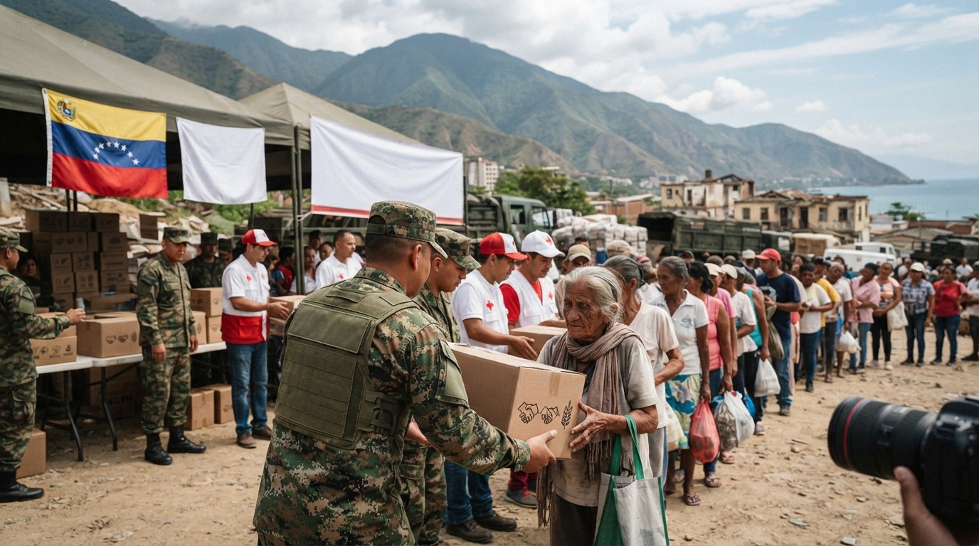 Venezuela'da Depremzedelere Acil Gıda Yardımı Başladı