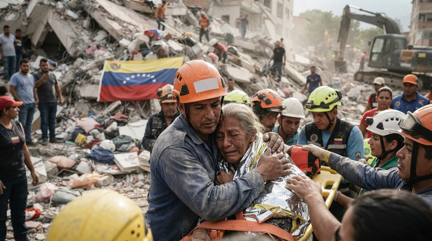 Venezuela Depreminde Umut Işığı: 8. Günde Enkazdan Sağ Kurtarıldı