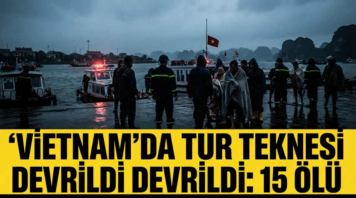 Vietnam’da tur teknesi devrildi: 15 ölü