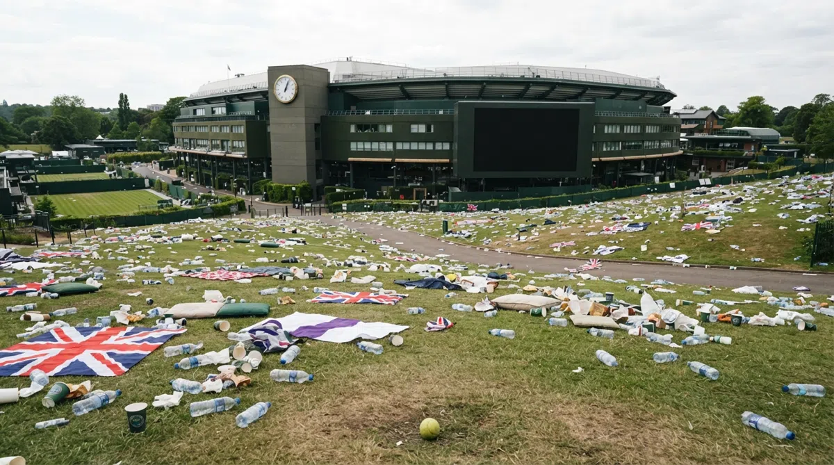 Wimbledon'da Fery hayranları Henman Hill'i doldurdu