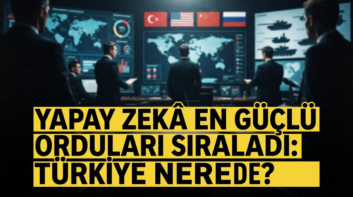 Yapay zekâ en güçlü orduları sıraladı: Türkiye nerede?