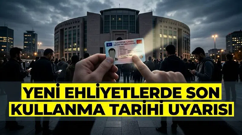 Yeni ehliyetlerde son kullanma tarihi uyarısı